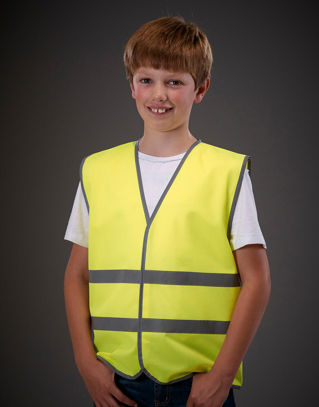 Kids Fluo Reflective Border Waistcoat - Image 3