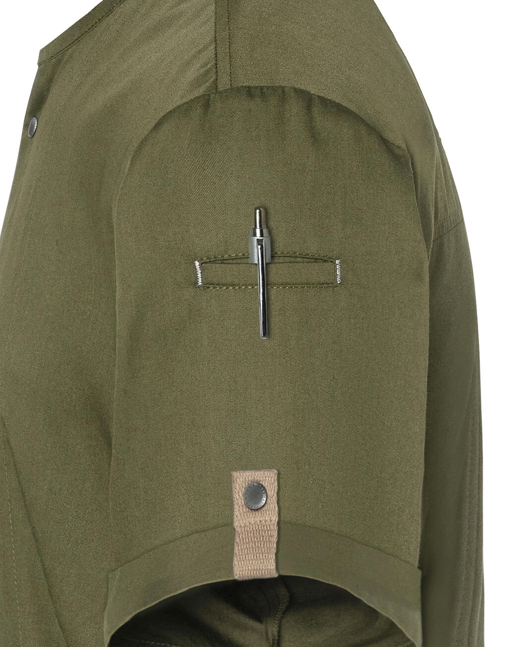 Short-Sleeve Chef Jacket Green-Generation - Image 2