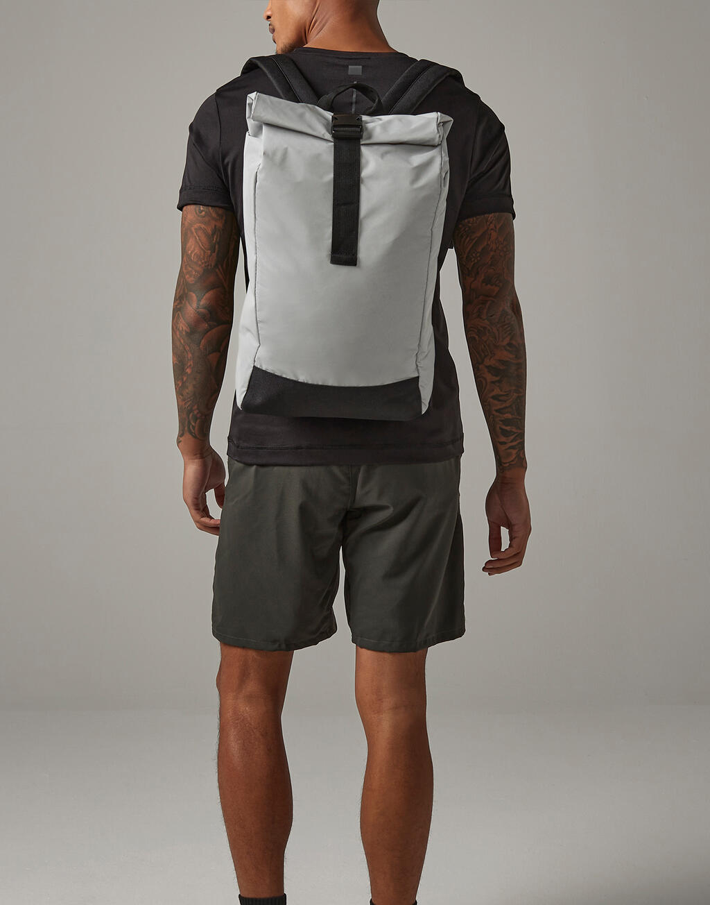 Reflective Roll-Top Backpack - Image 2