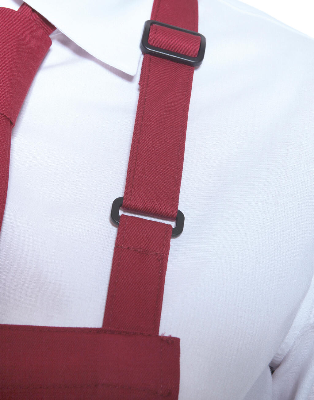 Oversize Bib Apron with Buckle and Pocket - Image 2