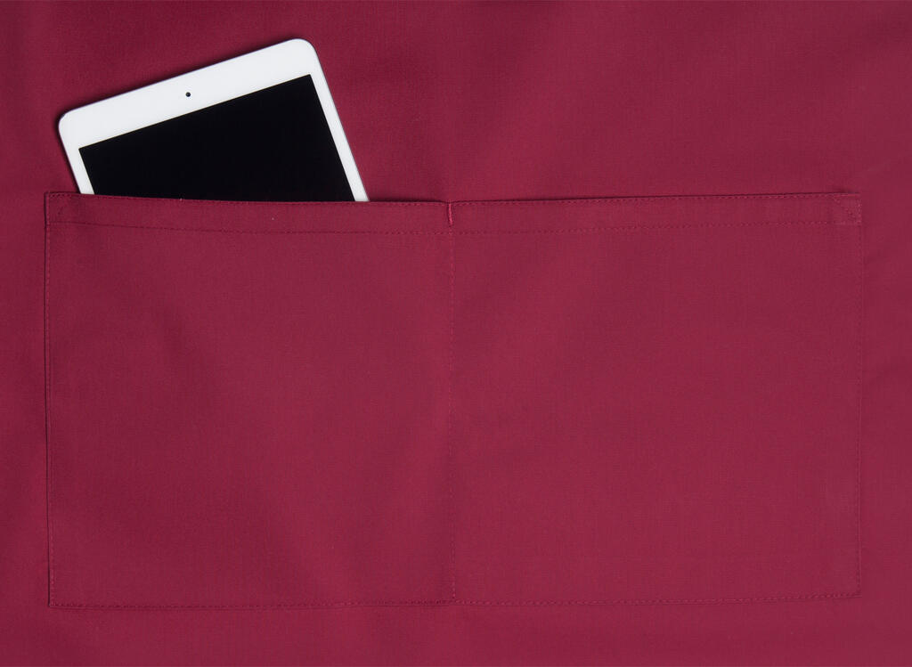 Oversize Bib Apron with Buckle and Pocket - Image 3