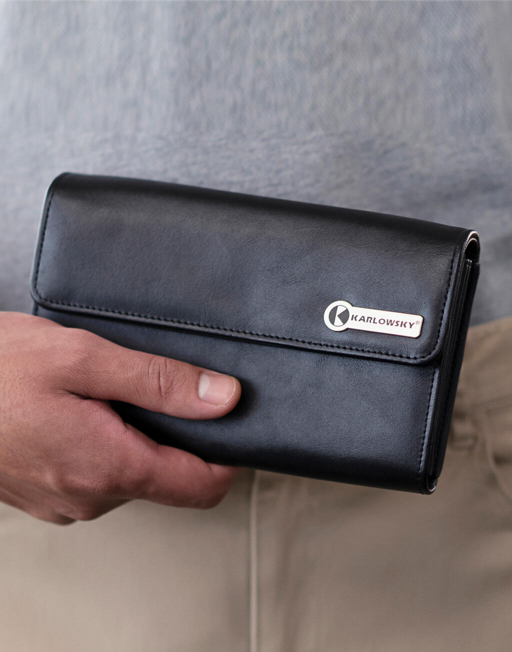 Waiter's Wallet with Press Stud - Image 2