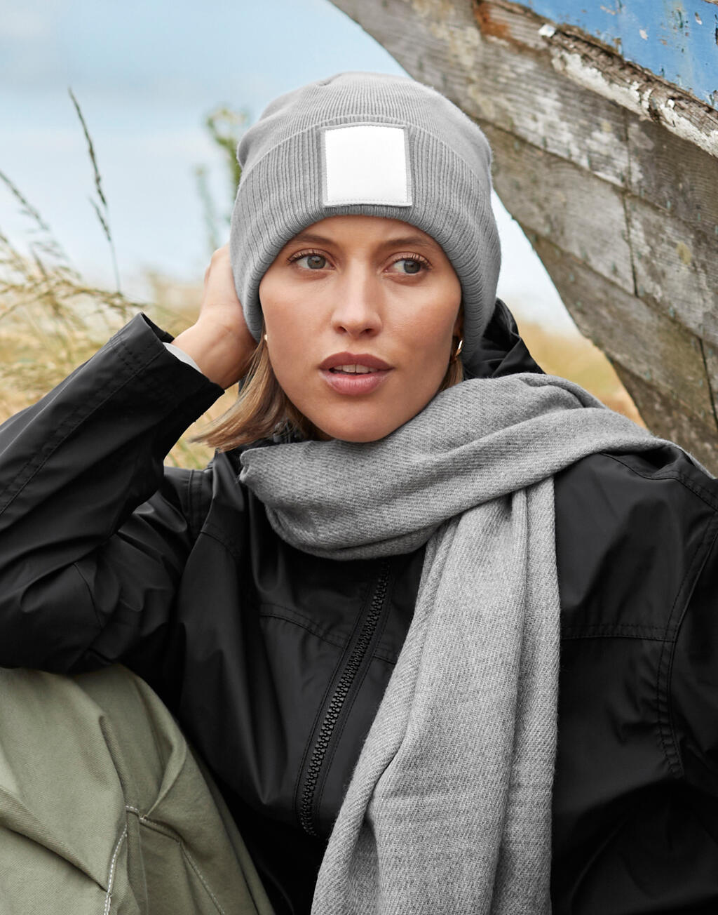 Appliqué Patch Beanie - Image 2
