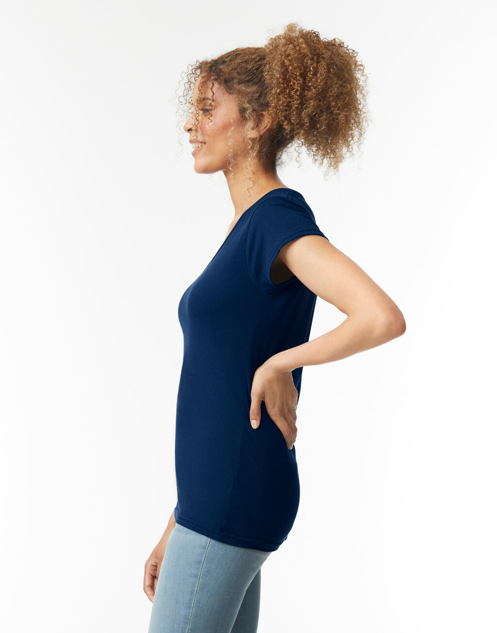 Softstyle Women's V-Neck T-Shirt - Image 3