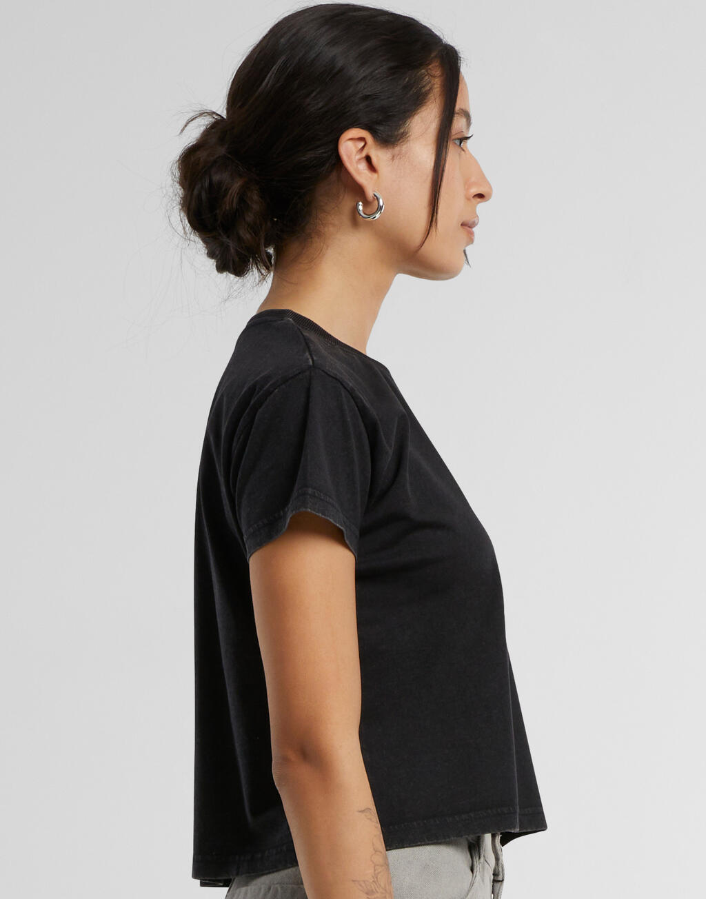 Ladies Vintage Cropped Tee - Image 3