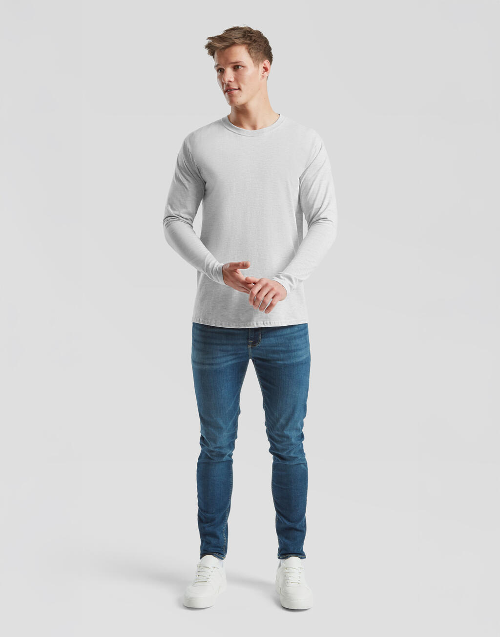 Iconic 195 Ringspun Premium Long Sleeve T - Image 3