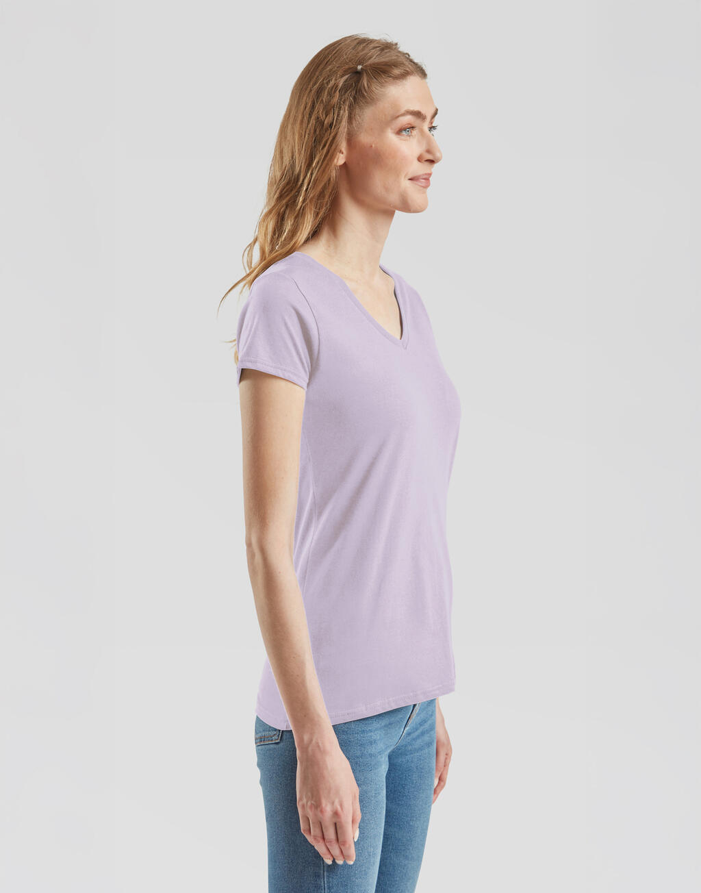 Ladies' Iconic 150 V Neck T - Image 3
