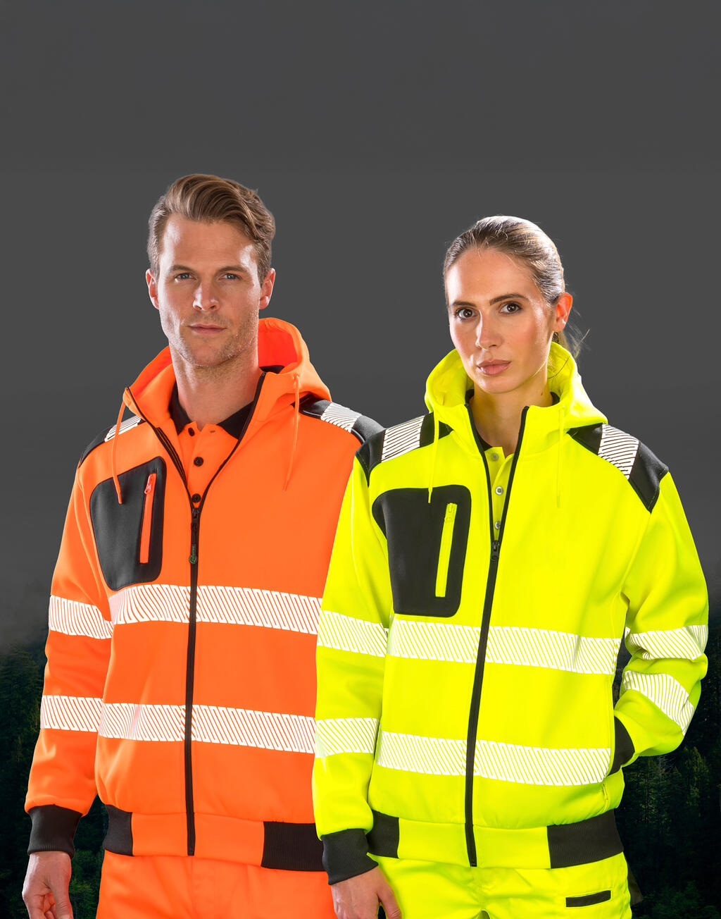 Recycled Robust Zipped Safety Hoody - Image 3