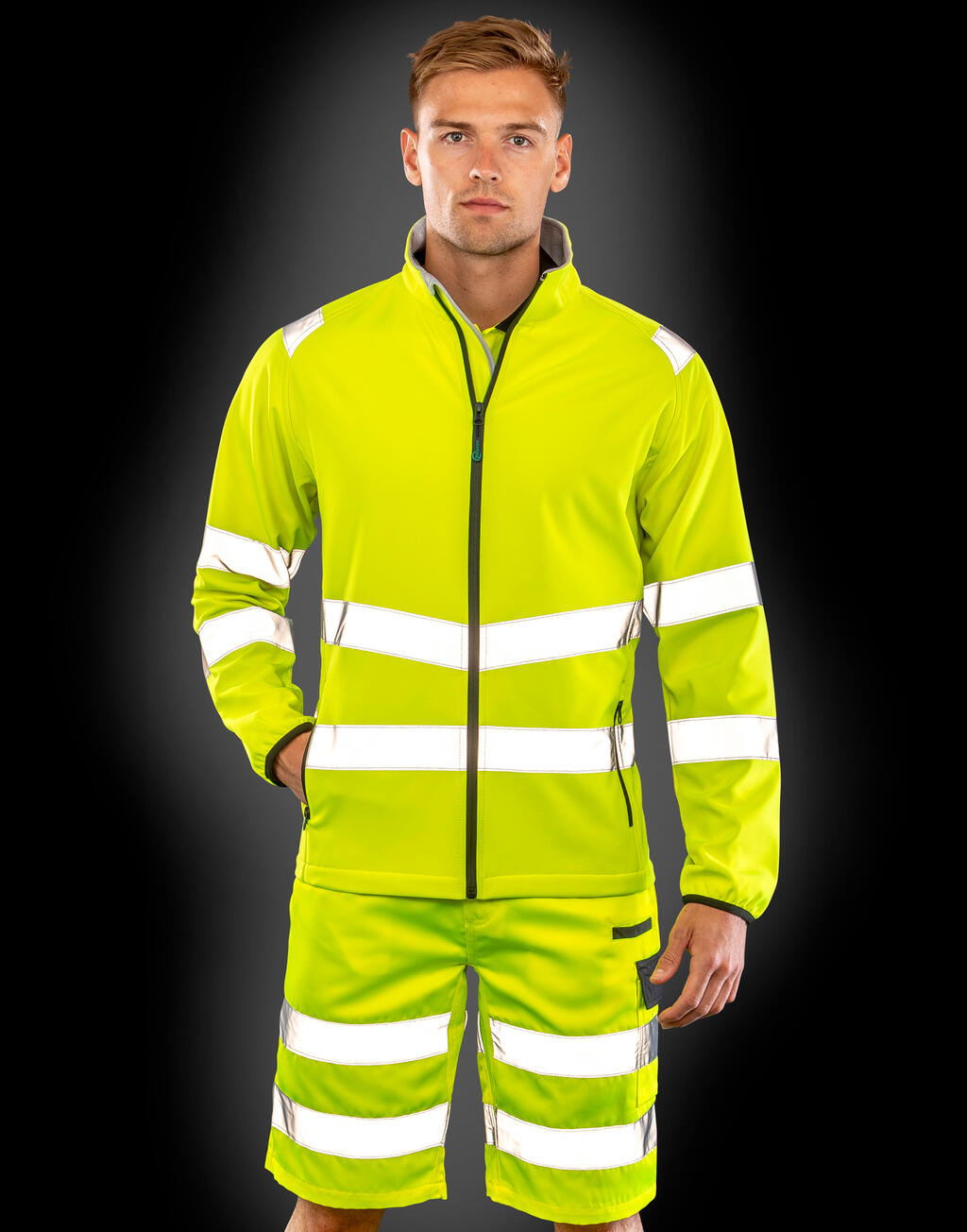 Recycled Printable Safety Softshell - Image 3