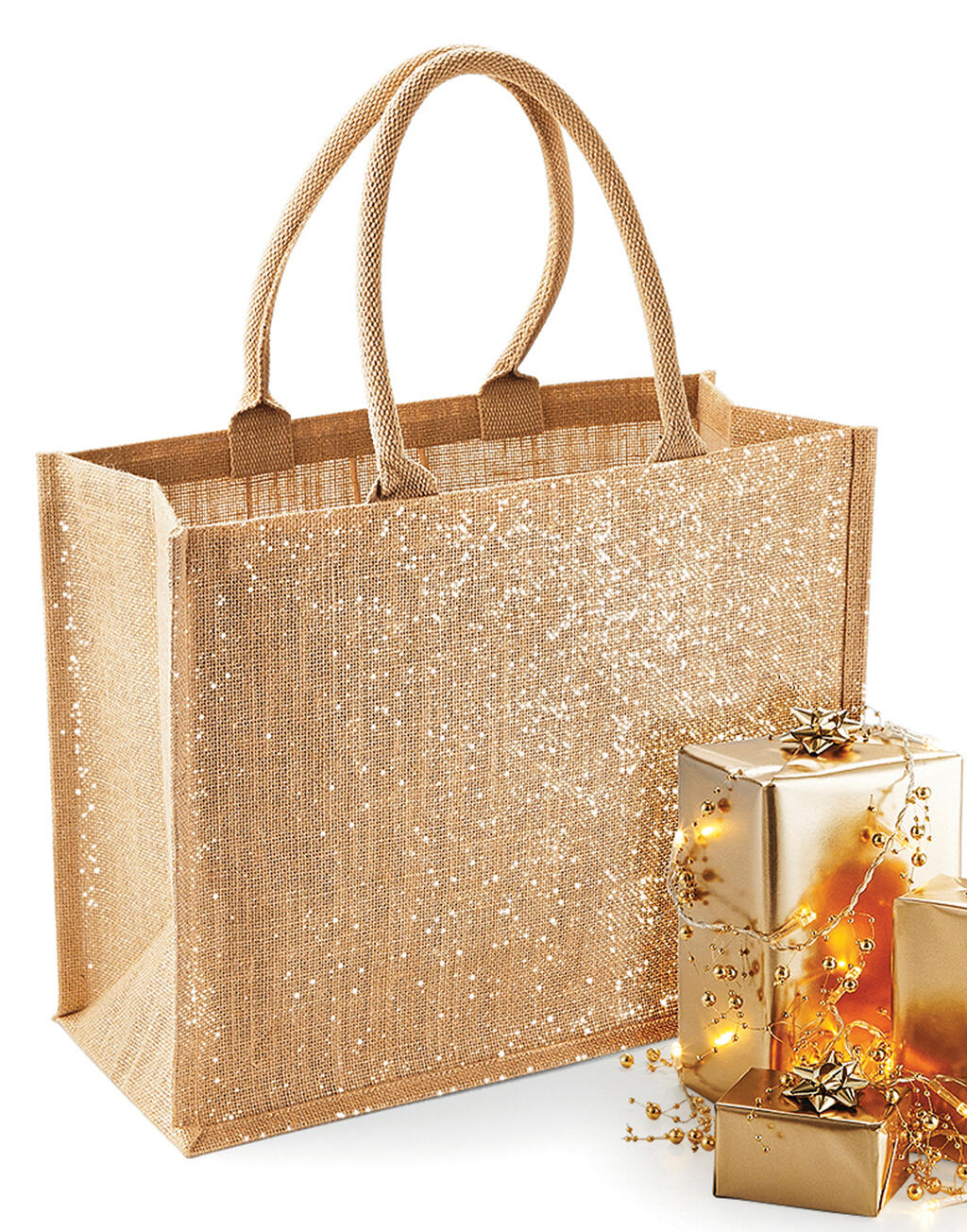 Shimmer Jute Shopper - Image 3