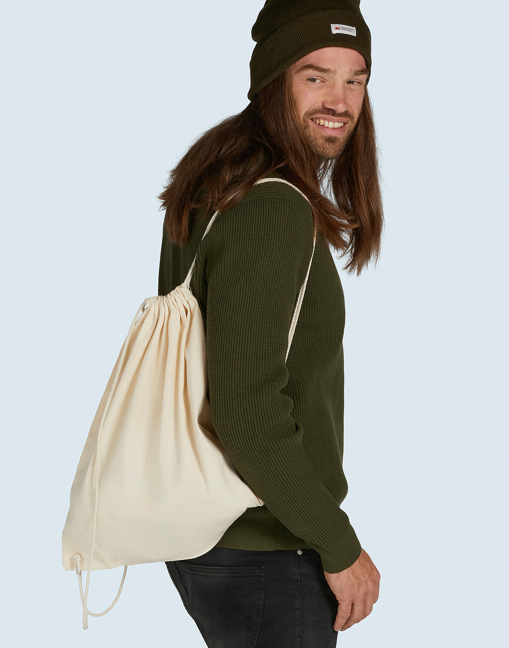 Baby Canvas Cotton Drawstring Backpack - Image 2