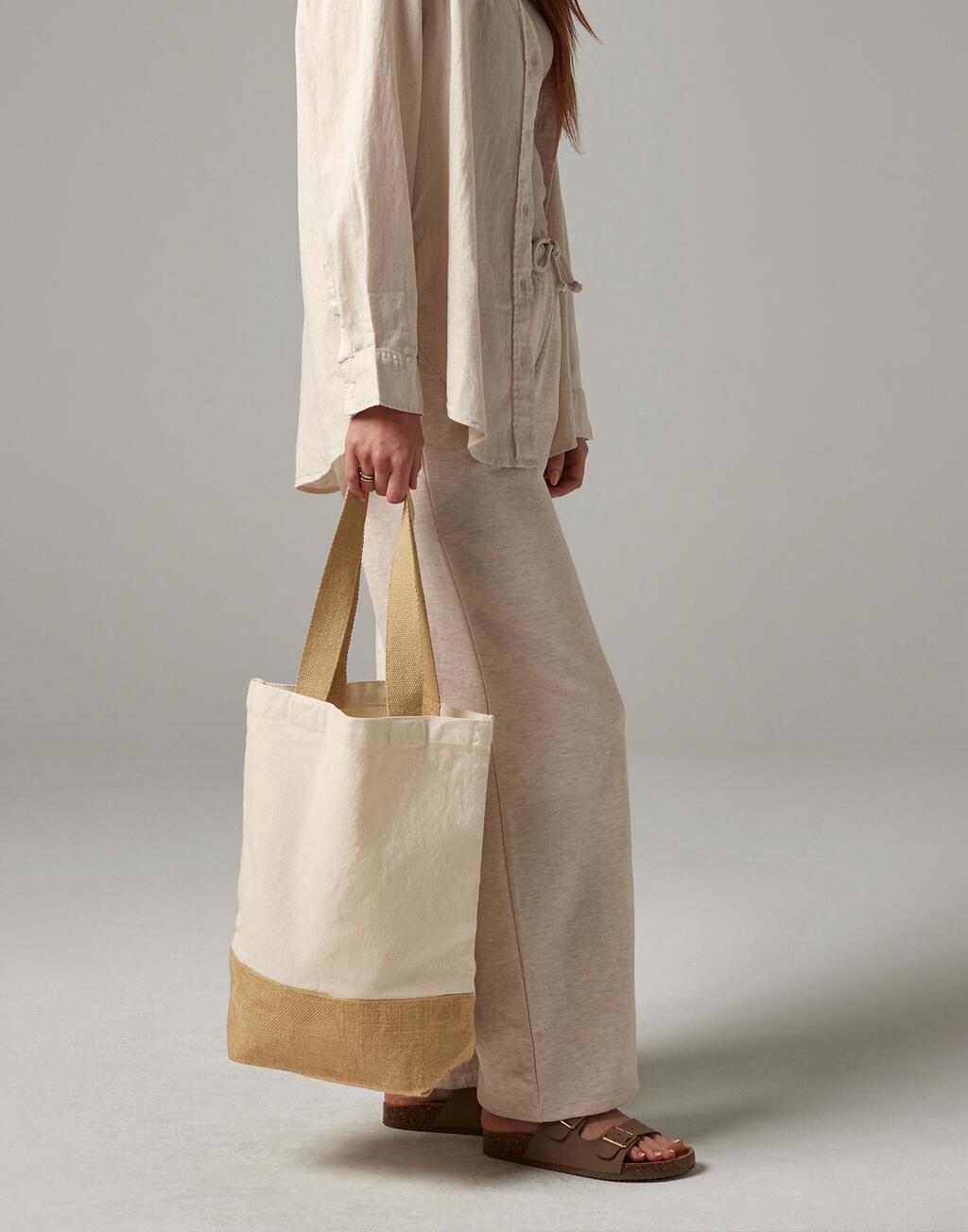 Jute Base Canvas Shopper - Image 2