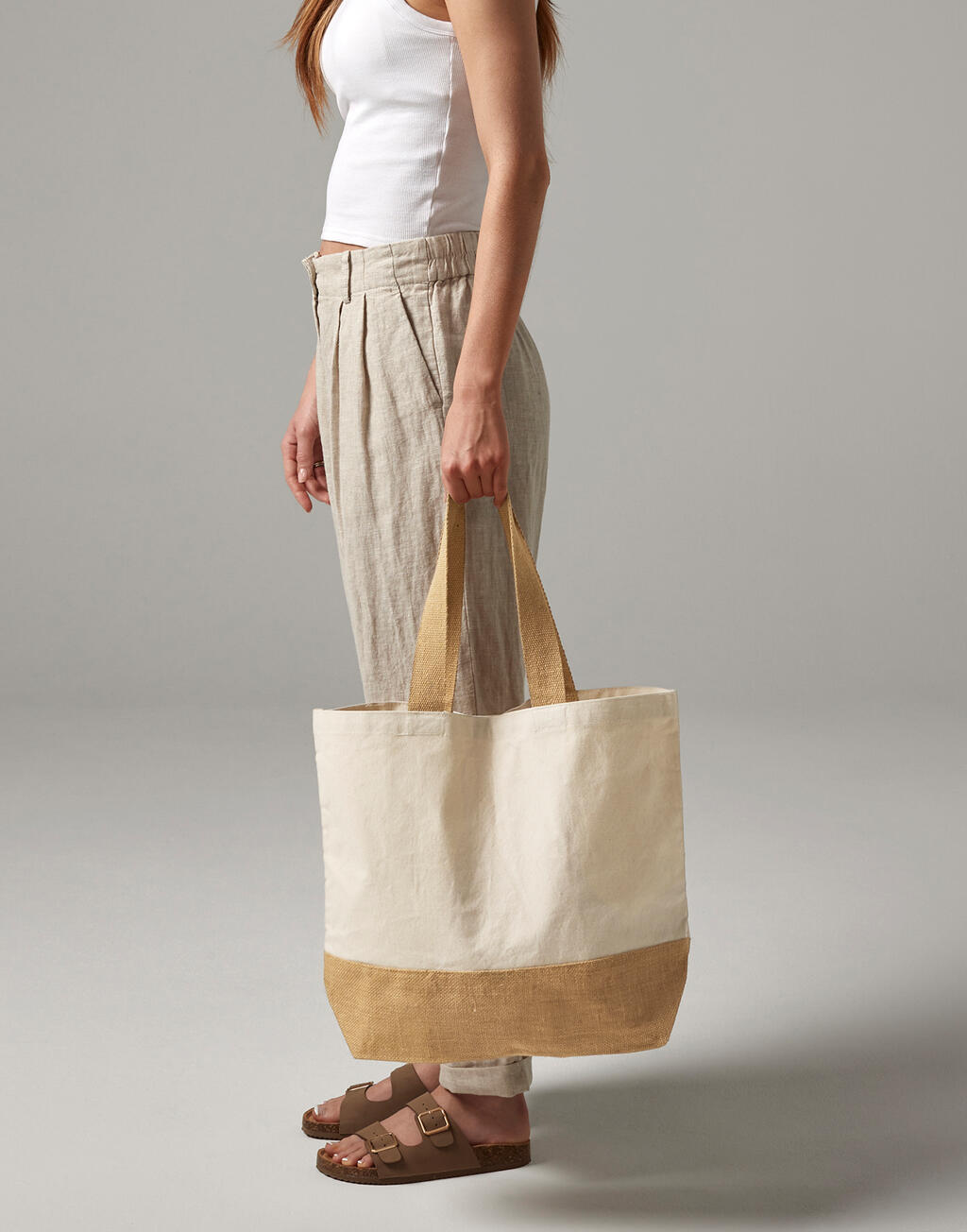 Jute Base Canvas Tote - Image 2