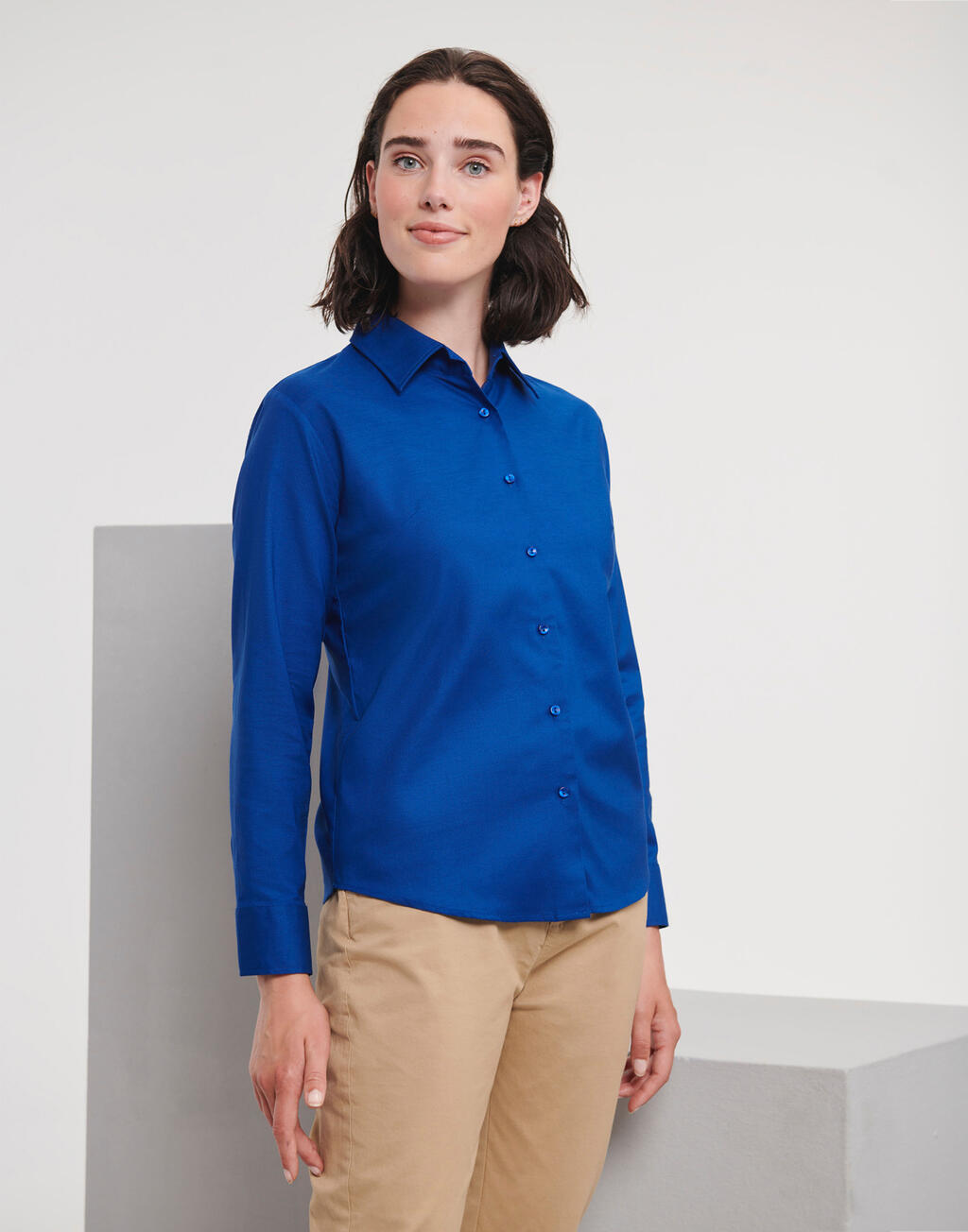Ladies' Classic Oxford Shirt LS - Image 2
