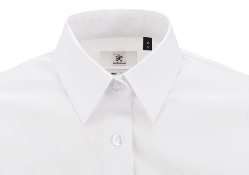 Black Tie LSL/women Poplin Shirt - Image 2