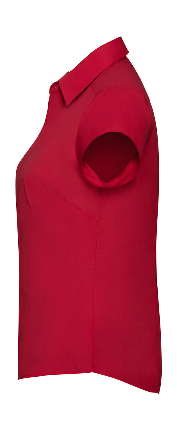 Ladies' Fitted Poplin Shirt - Image 2