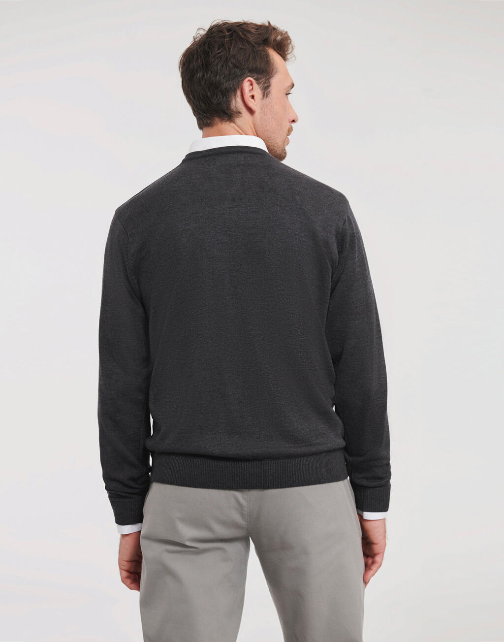 Men's V-Neck Knitted Pullover - Image 2