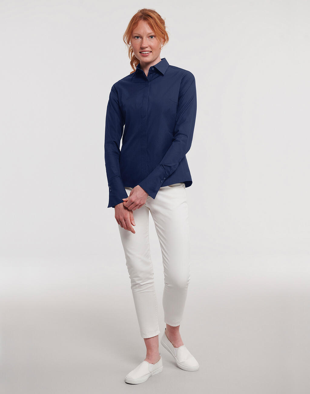 Ladies' LS Ultimate Stretch Shirt - Image 3