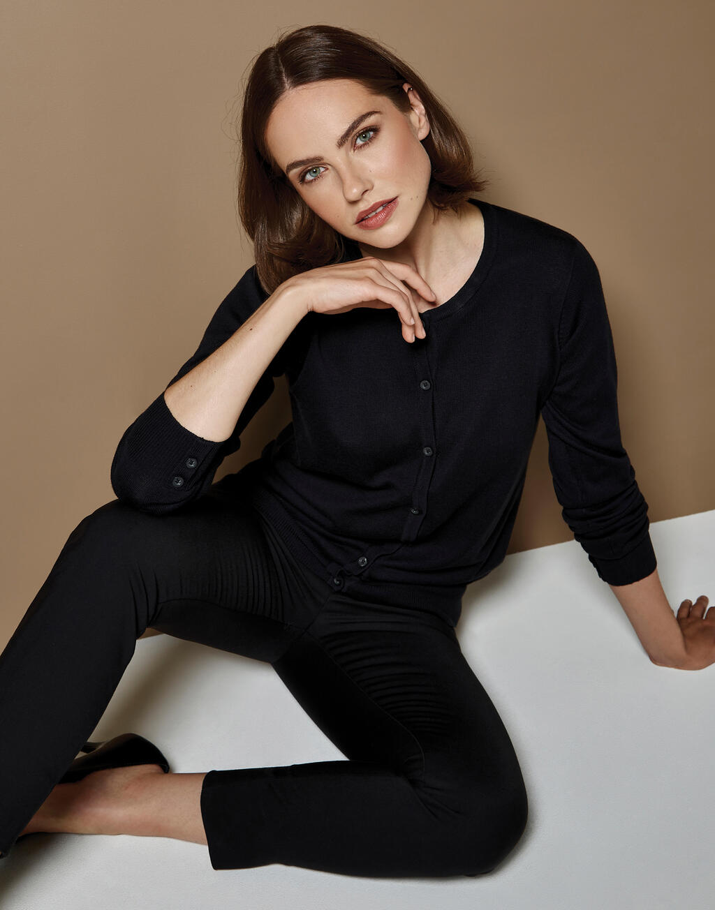 Women's Classic Fit Arundel Crew Neck Cardigan - Image 2