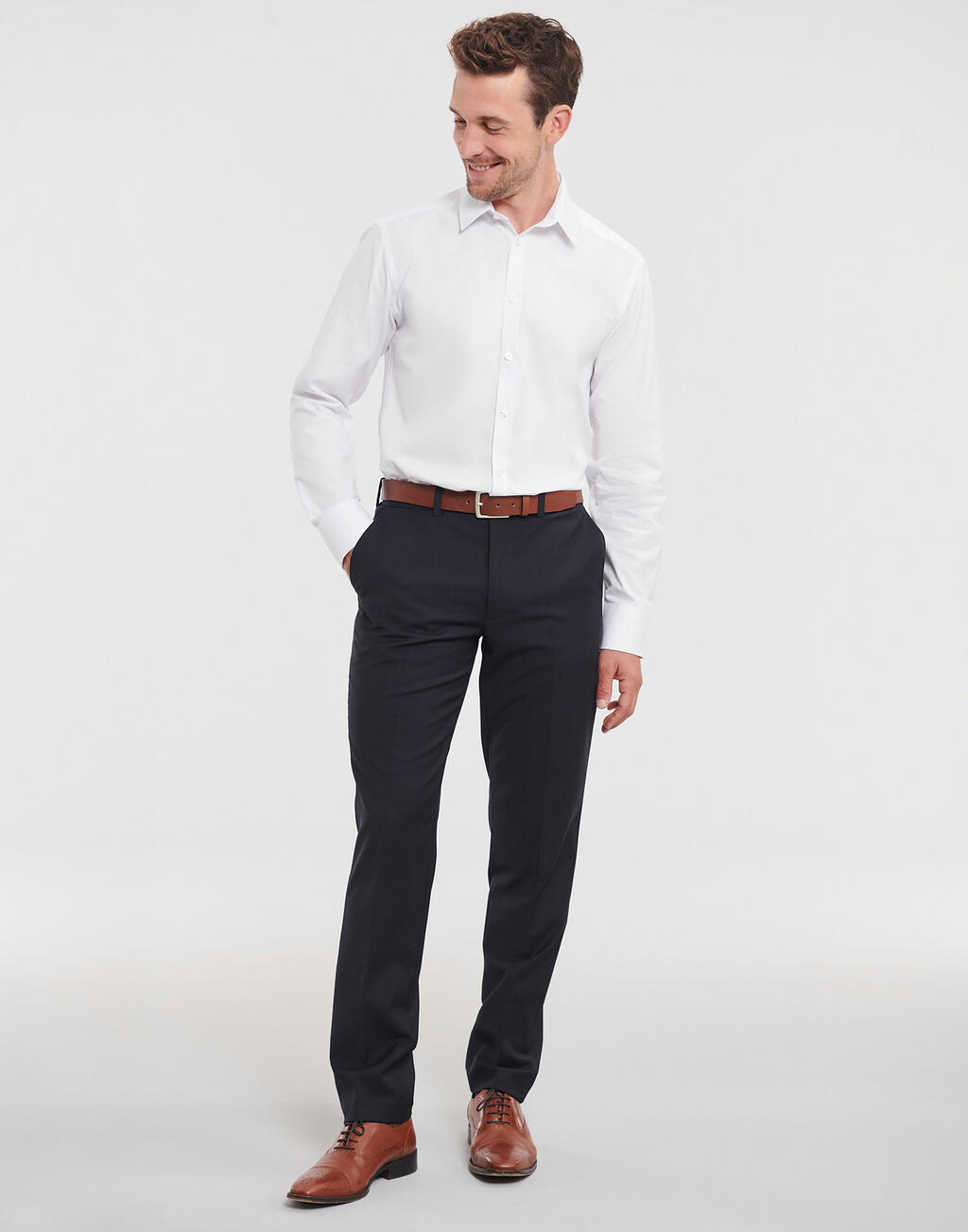 Men's LS Herringbone Shirt - Image 3