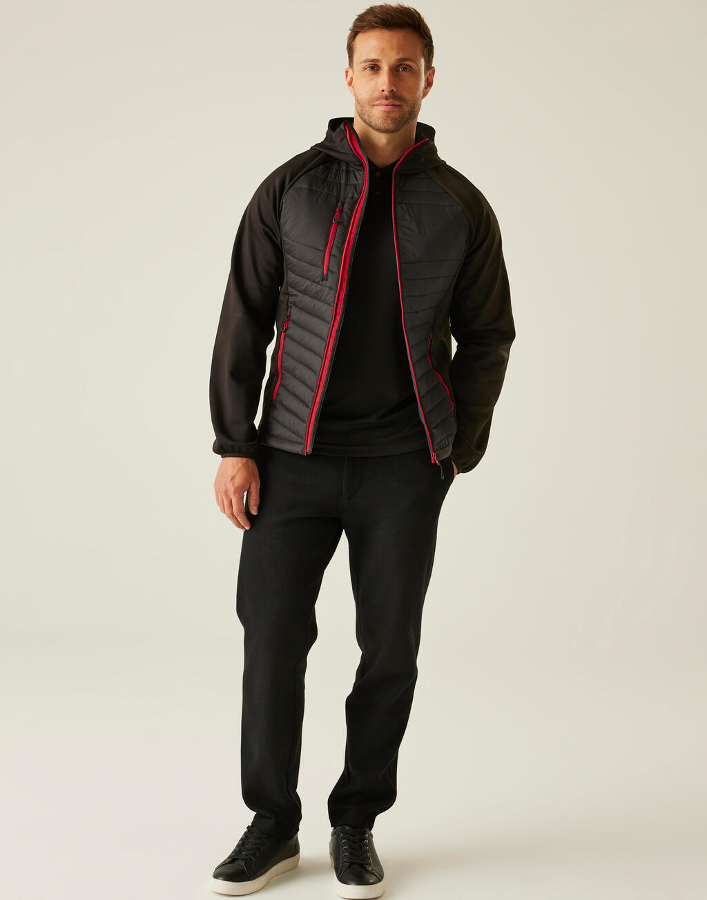 Men’s Navigate Hybrid Hooded Jacket - Image 3