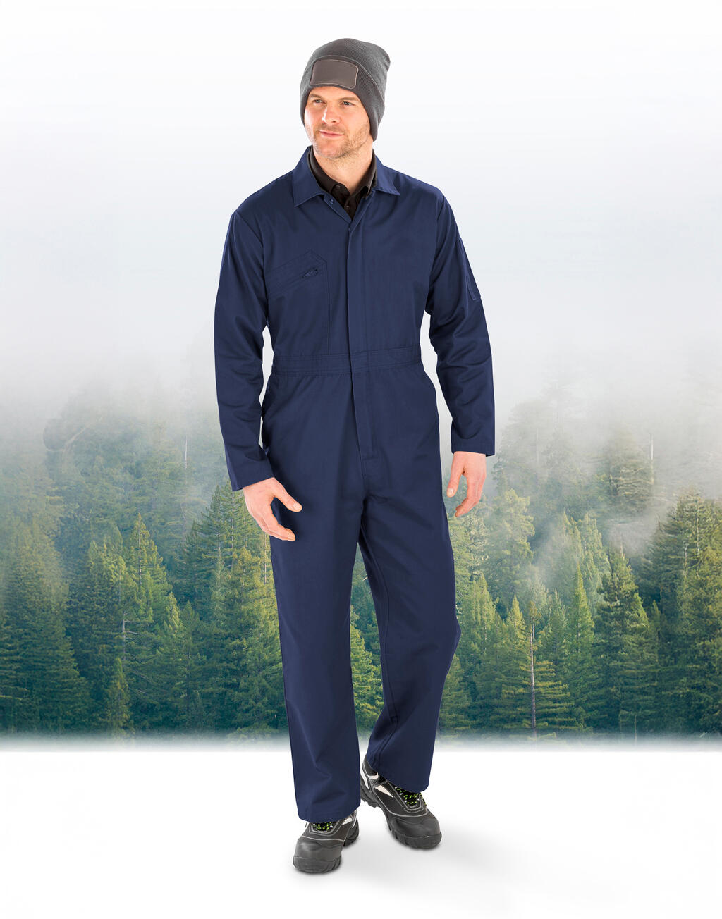Recycled Action Overall with Zip Front - Image 3