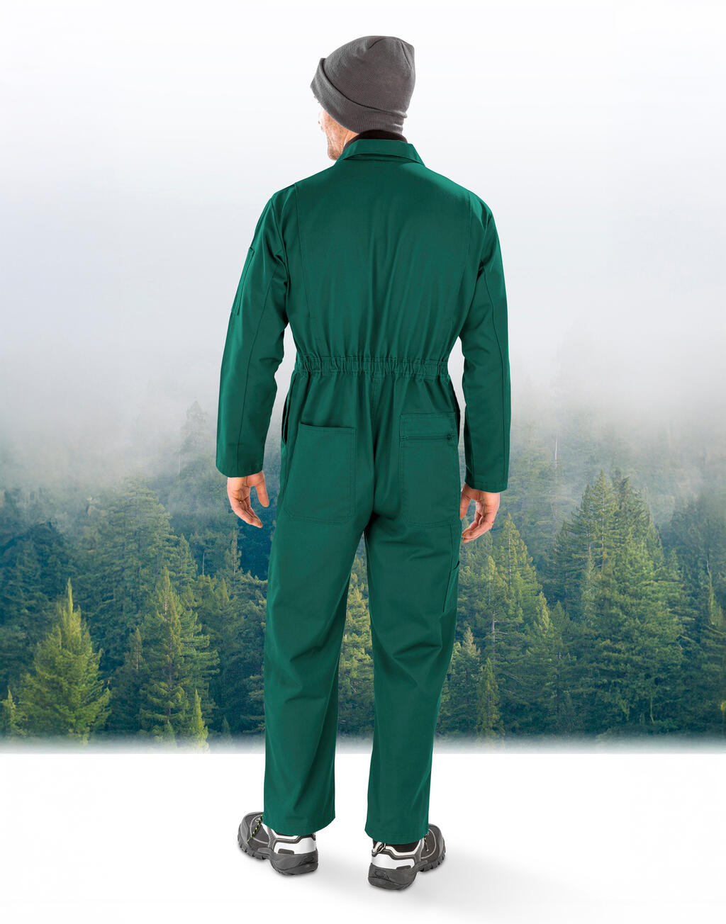 Recycled Action Overall with Zip Front - Image 2