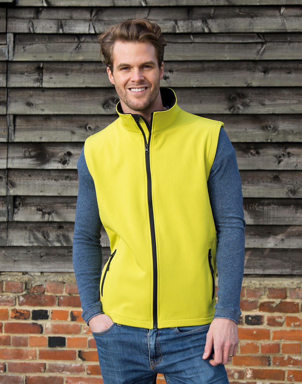 Men's Printable Softshell Bodywarmer - Image 3