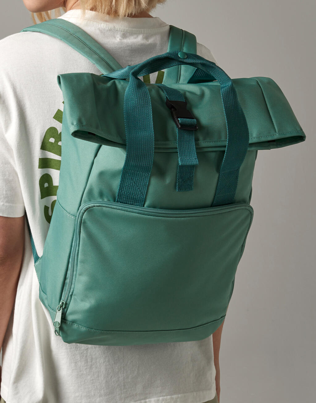 Recycled Twin Handle Roll-Top Backpack