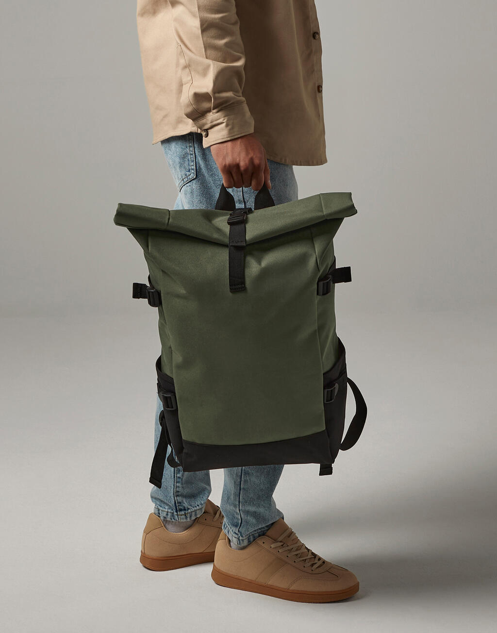 Block Roll-Top Backpack - Image 2