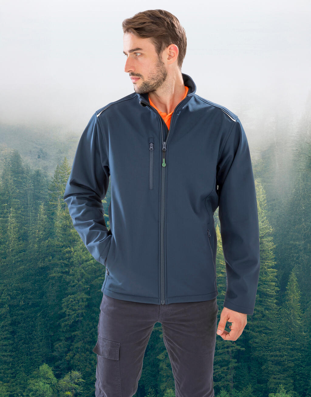 Recycled 3-Layer Printable Softshell Jacket - Image 2