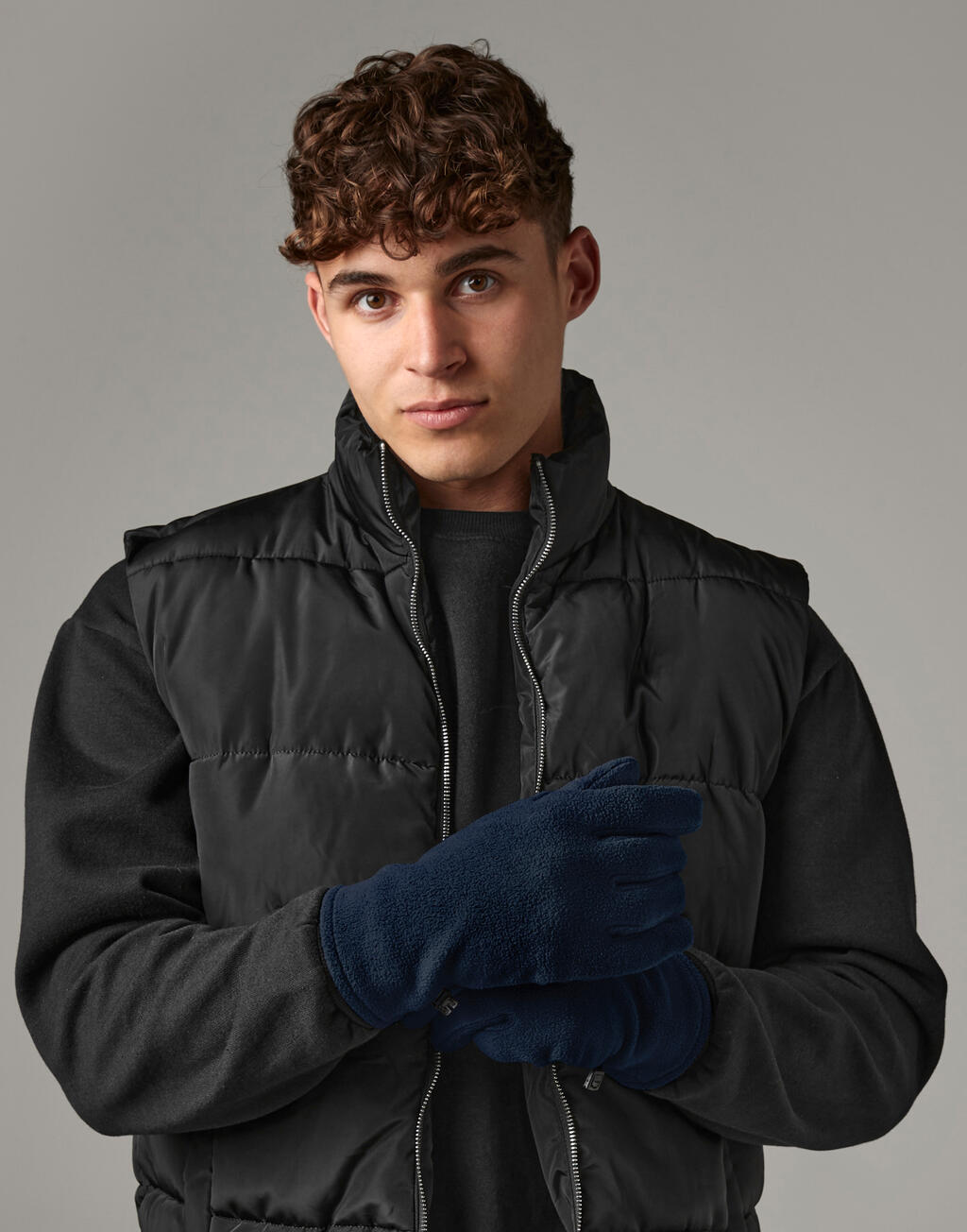 Recycled Fleece Gloves - Image 2