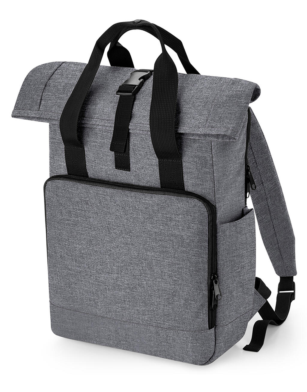 Recycled Twin Handle Roll-Top Laptop Backpack - Image 3