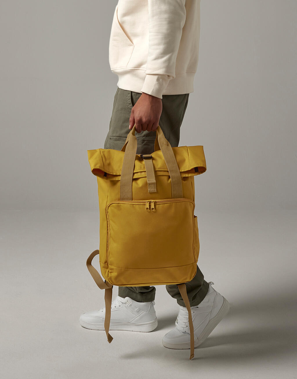 Recycled Twin Handle Roll-Top Laptop Backpack - Image 2