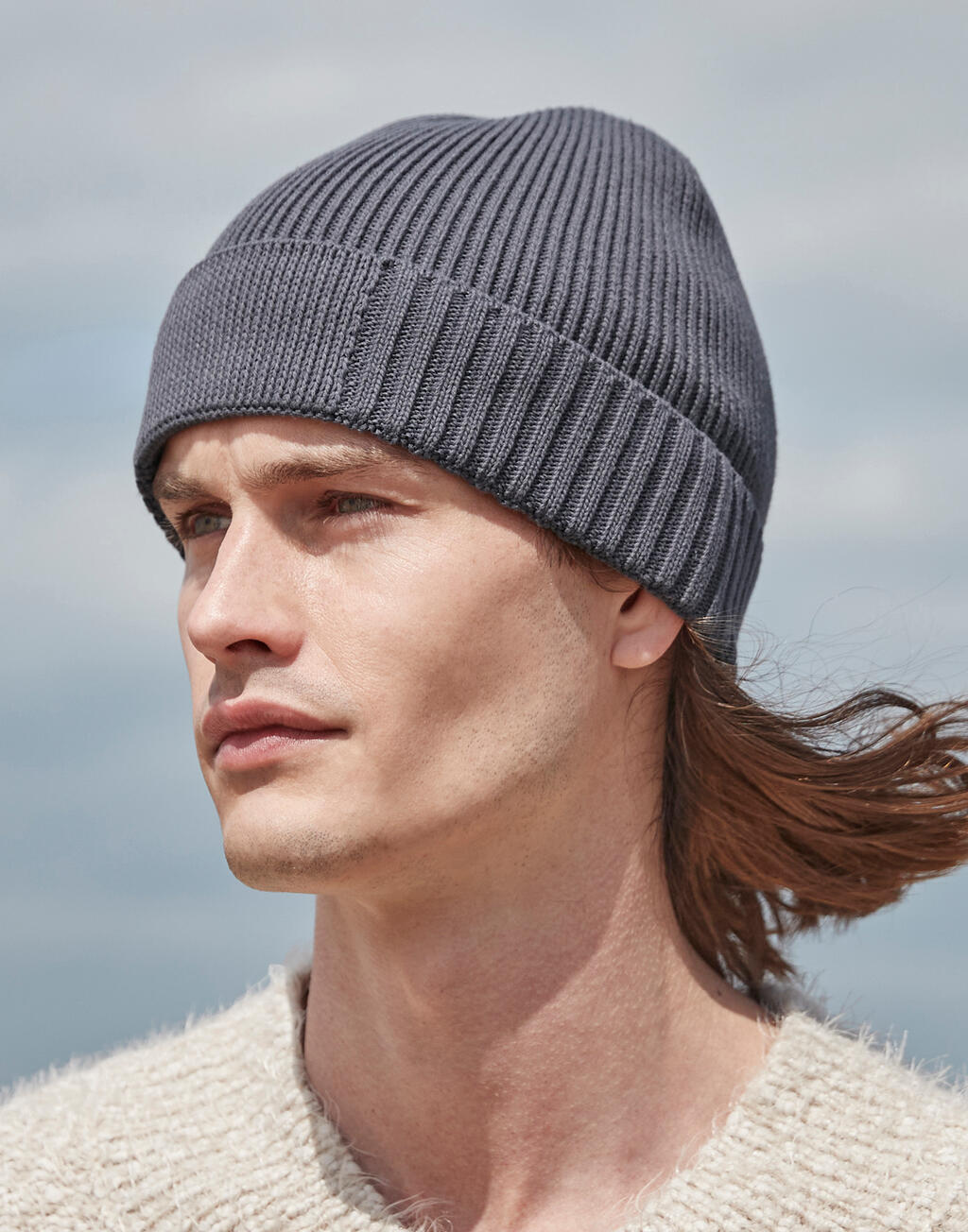 Organic Cotton Engineered Patch Beanie - Image 2